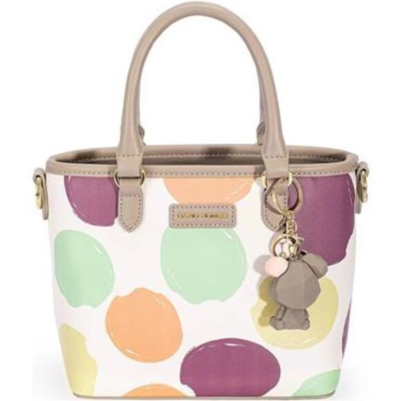 David Jones Colorful Polka Dot Handbag - Picture 1 of 5